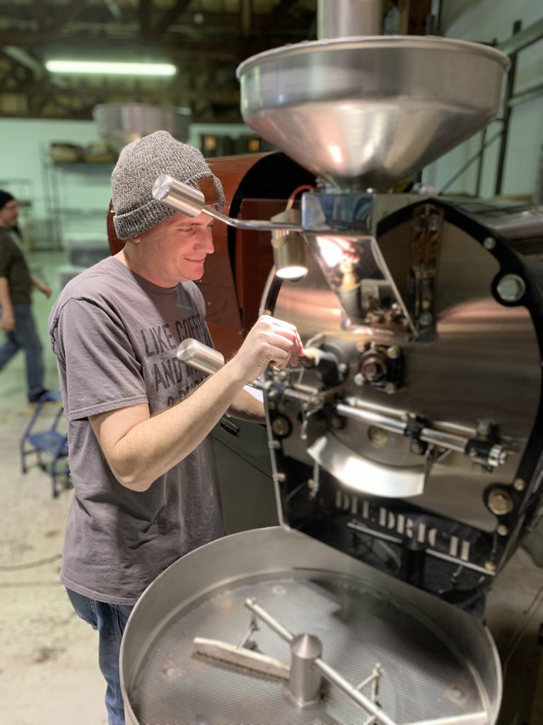 Making specialty coffee with PT's coffee roasting 